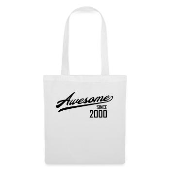 Awesome Since 2000 - Stoffbeutel - Weiß - Vorne