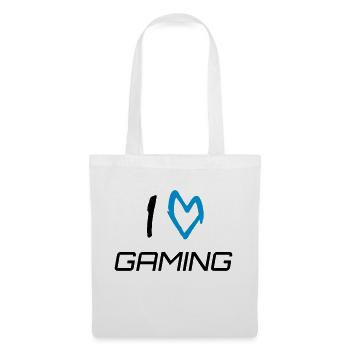 J'aime le jeu - Sac en tissu - blanc - Devant