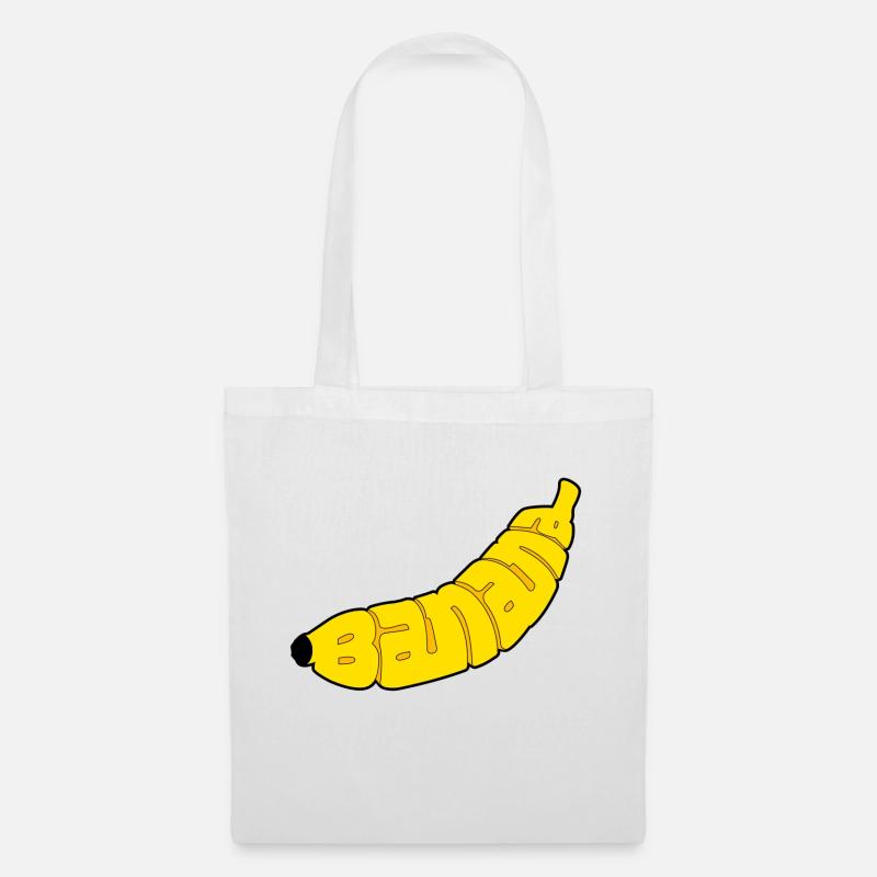 Banane - Stoffbeutel - Weiß