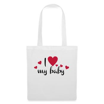 bébé - Sac en tissu - blanc - Devant
