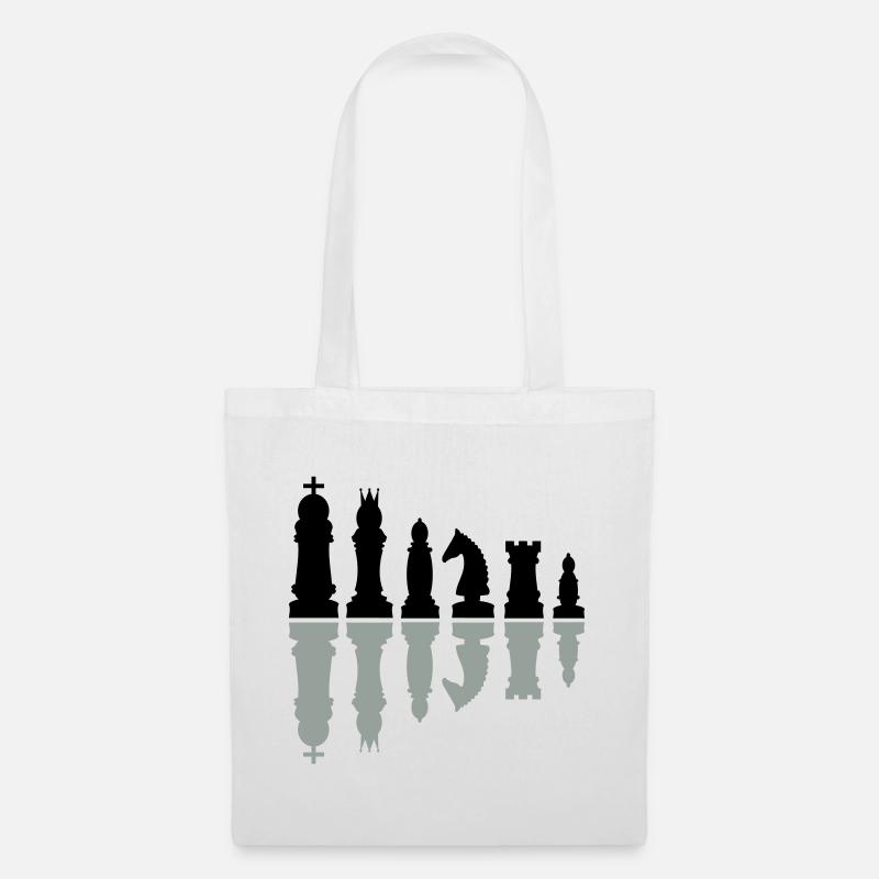 échecs - Sac en tissu - blanc