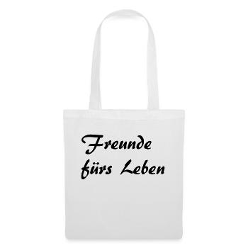 Freunde fürs Leben - Stoffbeutel - Weiß - Vorne