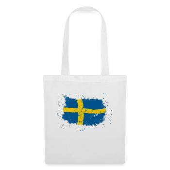 Sweden Flag - Vintage Look - Tote Bag - white - Front