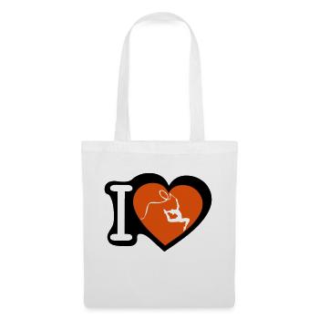 grs love heart gymnastics - Tote Bag - white - Front