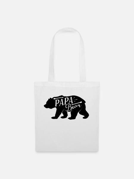 Papa Bear - Stoffbeutel - Weiß