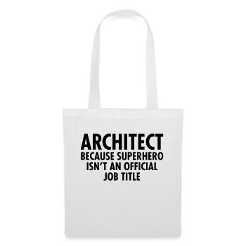 Architect - Superhero - Sac en tissu - blanc - Devant