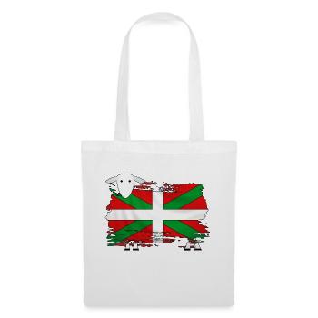 euskal herria - pays basque 51 - Sac en tissu - blanc - Devant