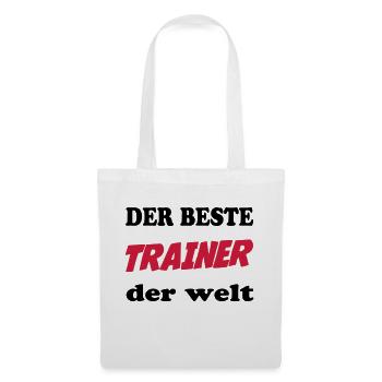 Der beste trainer der welt - Stoffbeutel - Weiß - Vorne