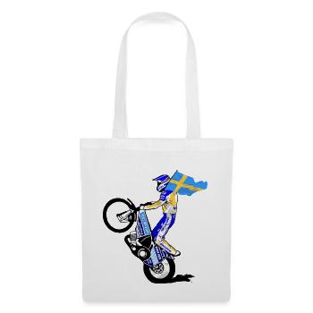 Speedway Driver - Sweden - Sac en tissu - blanc - Devant