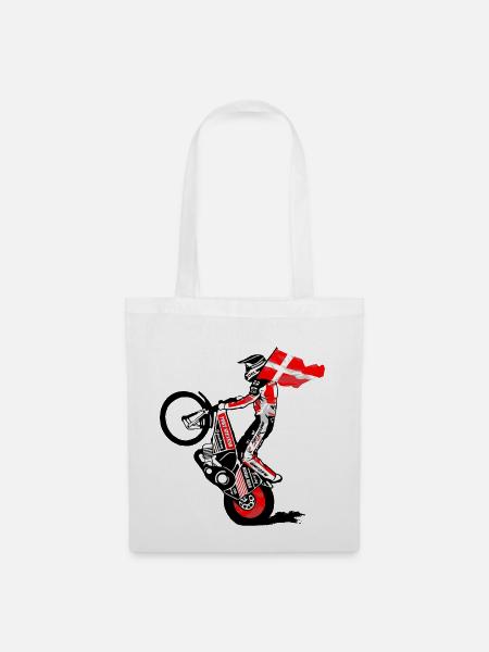 Speedway Driver - Denmark - Stoffbeutel - Weiß