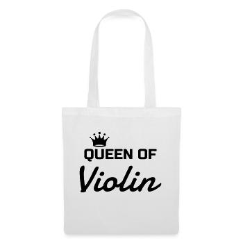violon violoniste Musique Musicien Concert - Sac en tissu - blanc - Devant