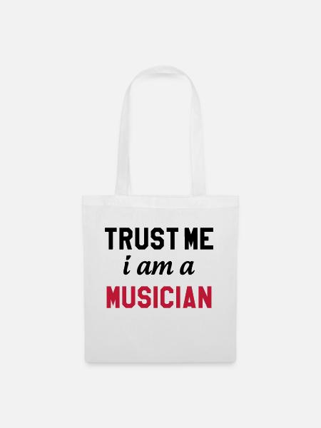 Musik / Musiker / Music / Musician - Stoffbeutel - Weiß