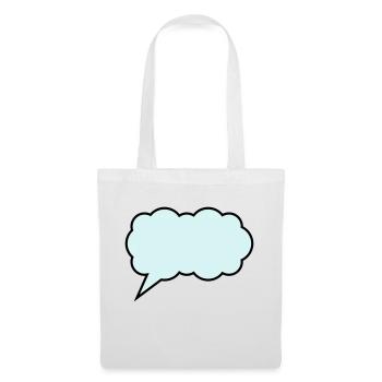 cloud bubble design - Tote Bag - white - Front