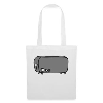 toaster brot toasten - Stoffbeutel - Weiß - Vorne