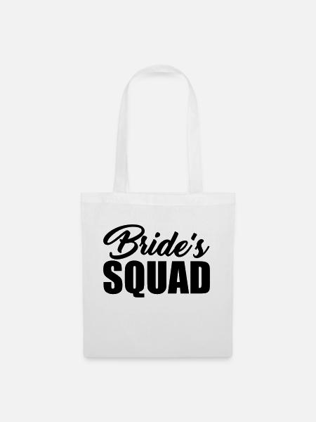Bride's Squad - Stoffbeutel - Weiß