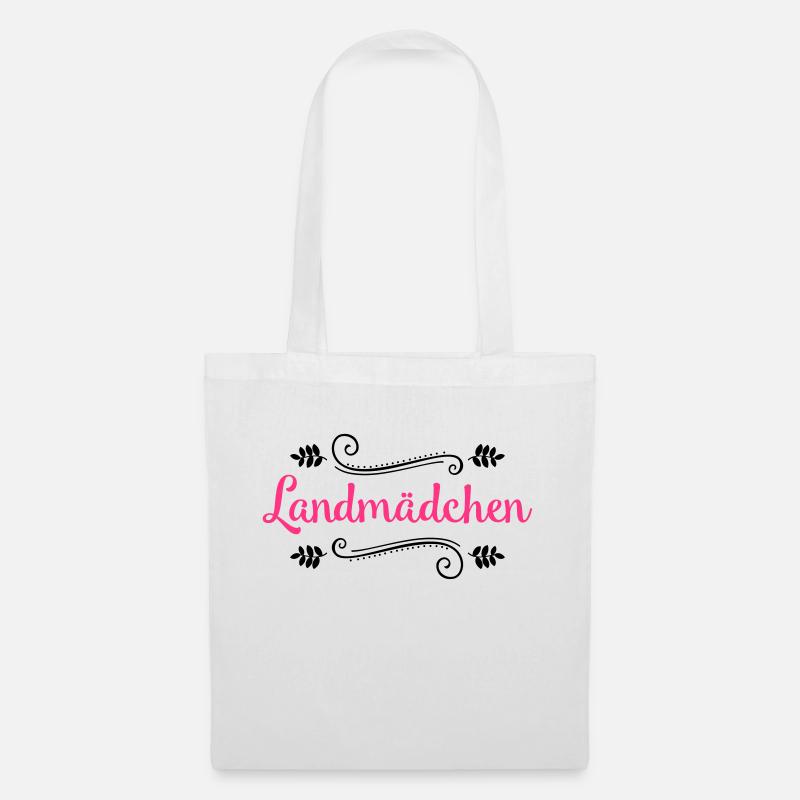 landmaedchen design - Stoffbeutel - Weiß