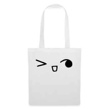 kawaii_face_8 - Stoffbeutel - Weiß - Vorne