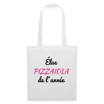 Pizza / pizzaiolo / Italien / Burger - Stoffbeutel - Weiß - Vorne