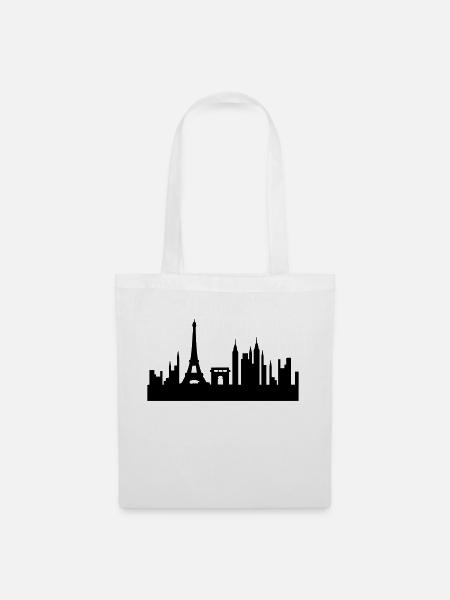 paris_01 - Sac en tissu - blanc