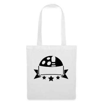 étoiles bannière texte champ écrire bowling grève - Sac en tissu - blanc - Devant