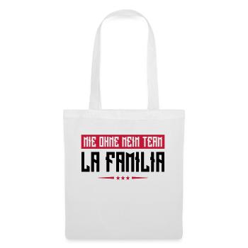 familia nie ohne mein team - Stoffbeutel - Weiß - Vorne