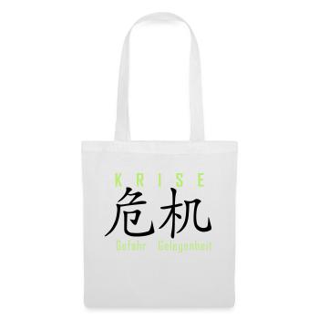crise comme opportunité DE - Sac en tissu - blanc - Devant
