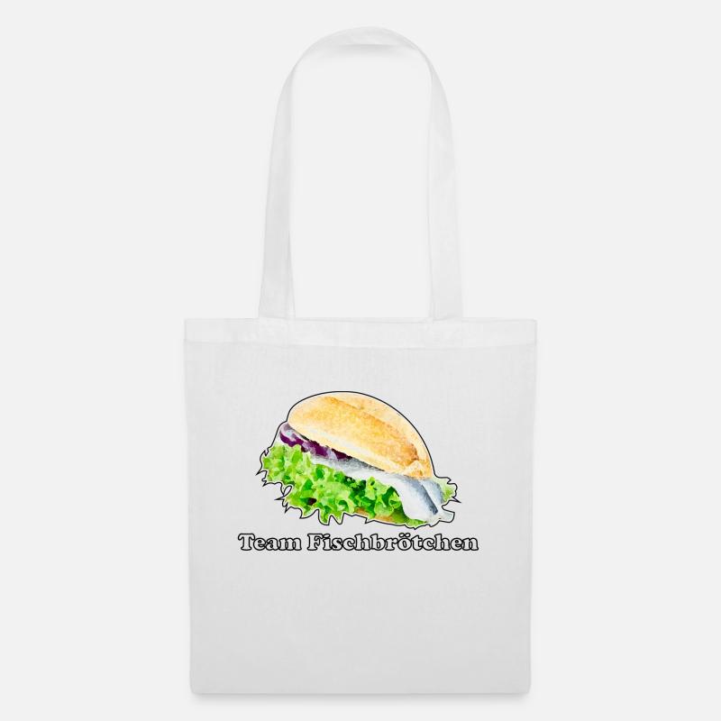 Team Fischbrötchen - Stoffbeutel - Weiß