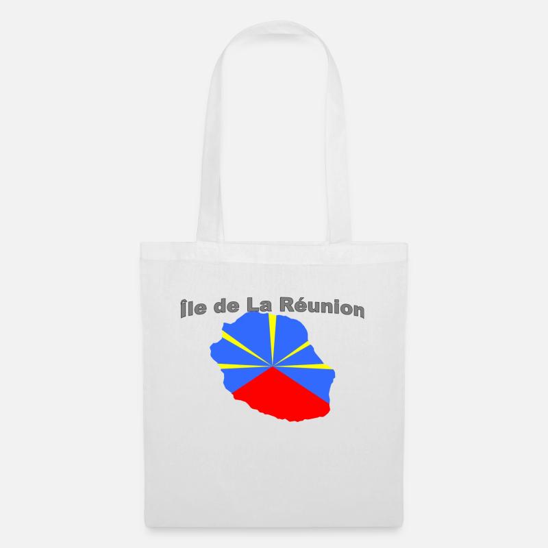 Ile de la Réunion - Stoffbeutel - Weiß
