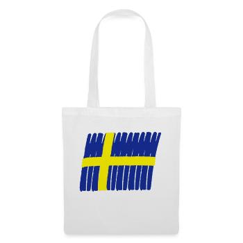 Sweden flag paint - Tote Bag - white - Front