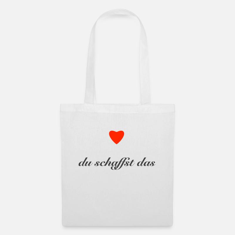 du schaffst das - Stoffbeutel - Weiß