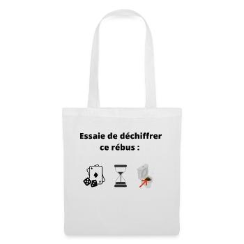 je t'emmerde rébus - Sac en tissu - blanc - Devant