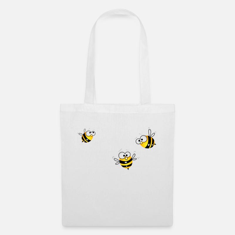 bienen gruppe - Stoffbeutel - Weiß