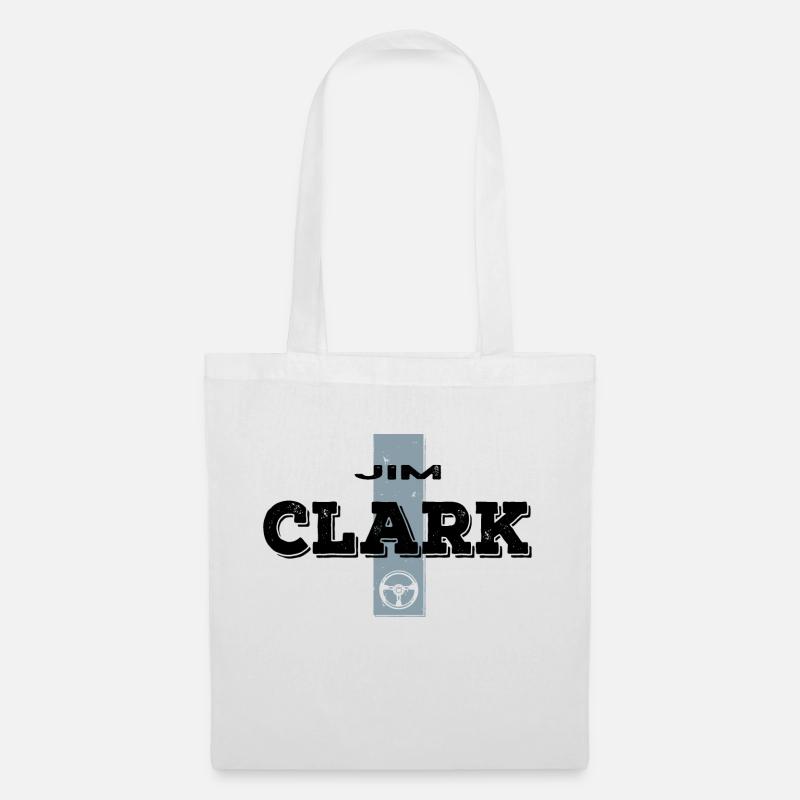 Jim Clark - Stoffbeutel - Weiß