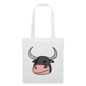 Bulls head bull - Tote Bag - white - Front