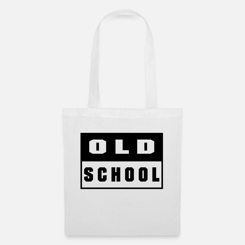 Old School - Sac en tissu - blanc