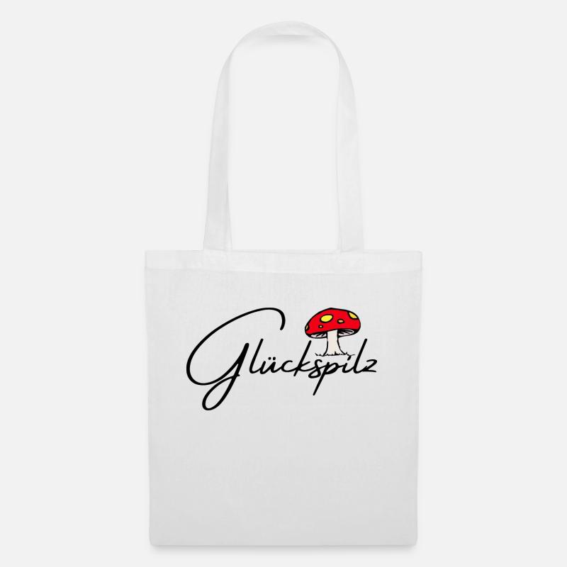 Glückspilz - Stoffbeutel - Weiß