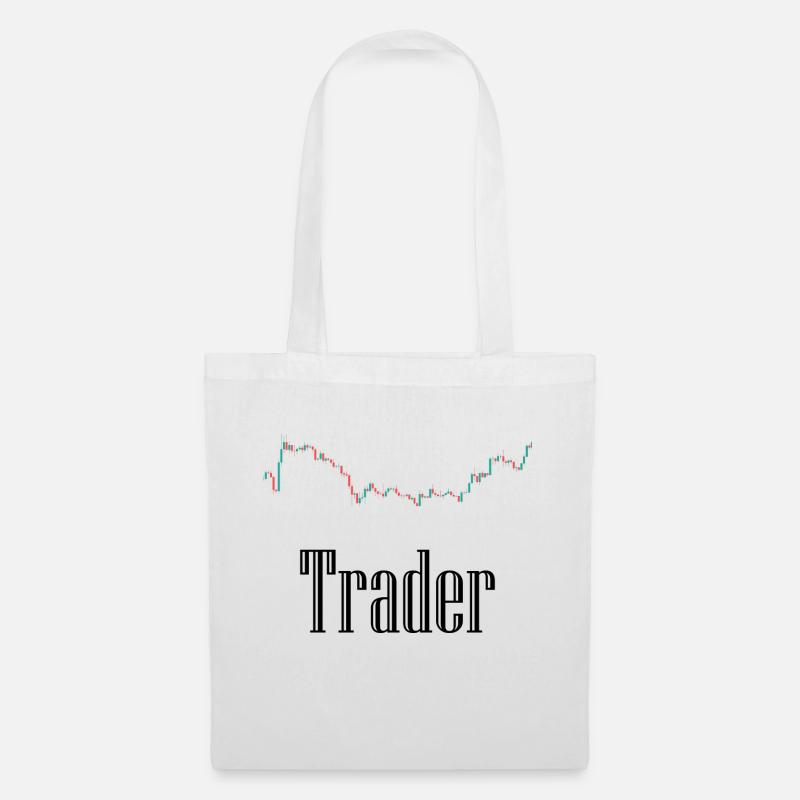 Börsen Trader - Stoffbeutel - Weiß