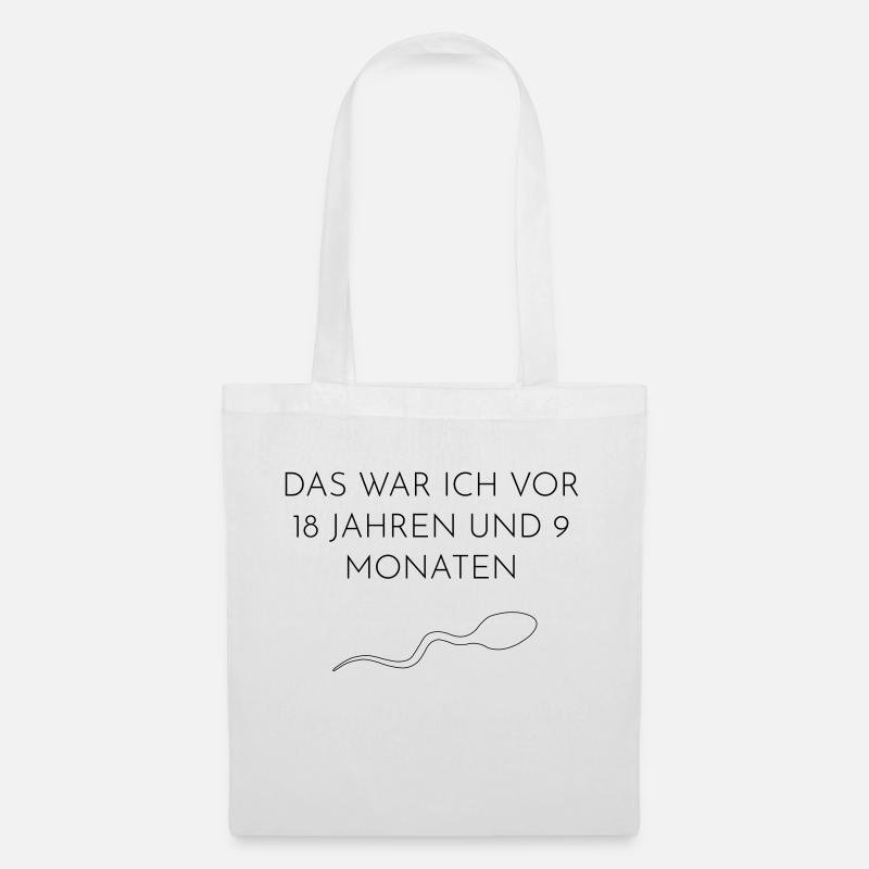 Sperma Geburtstag - Stoffbeutel - Weiß