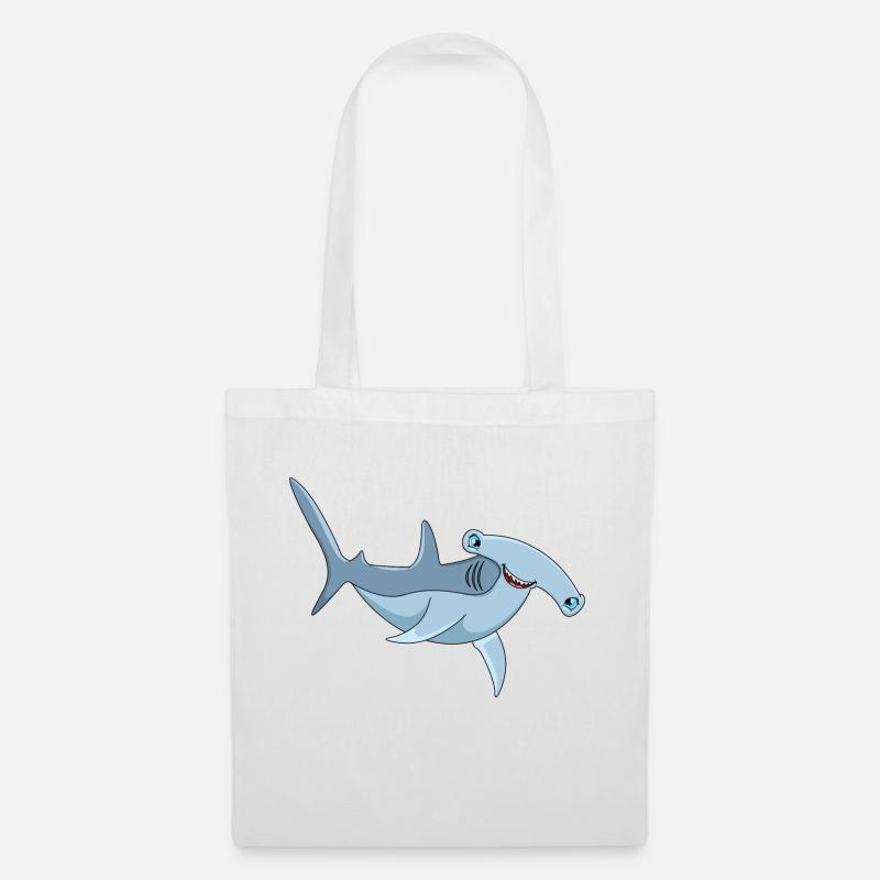 Requin marteau - Sac en tissu - blanc