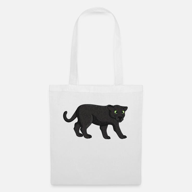 Panther - Stoffbeutel - Weiß