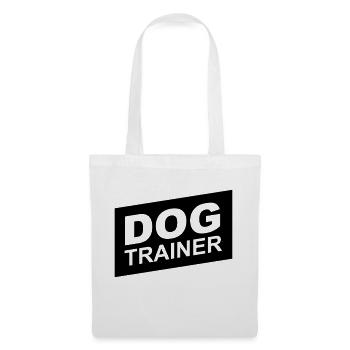 dog trainer black up - Sac en tissu - blanc - Devant