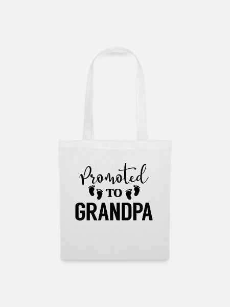 Promoted to GRANDPA - Tote Bag - white