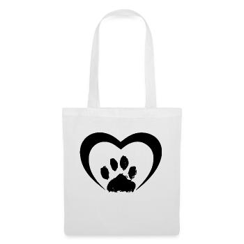 Chien chien - Sac en tissu - blanc - Devant