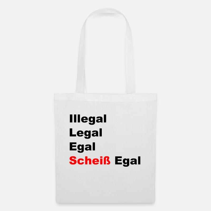 Scheiß Egal - Stoffbeutel - Weiß