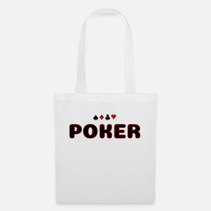 POKER - Stoffbeutel - Weiß