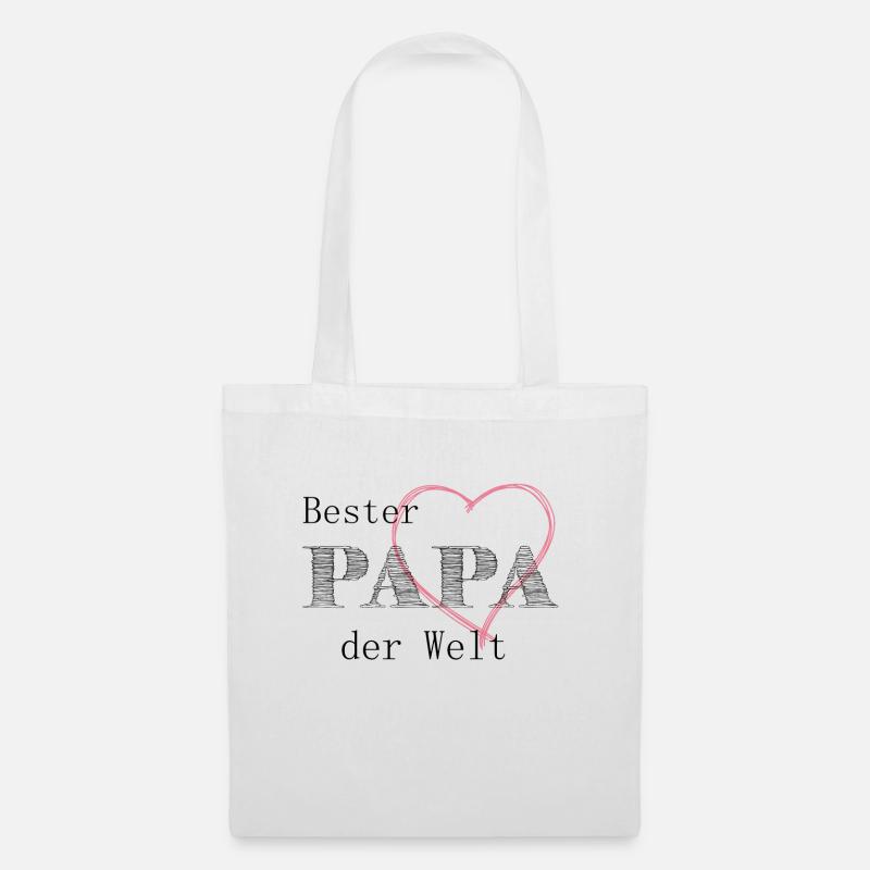 Bester Papa - Stoffbeutel - Weiß