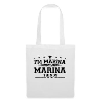 i’m Marina doing Marina things - Tote Bag - white - Front