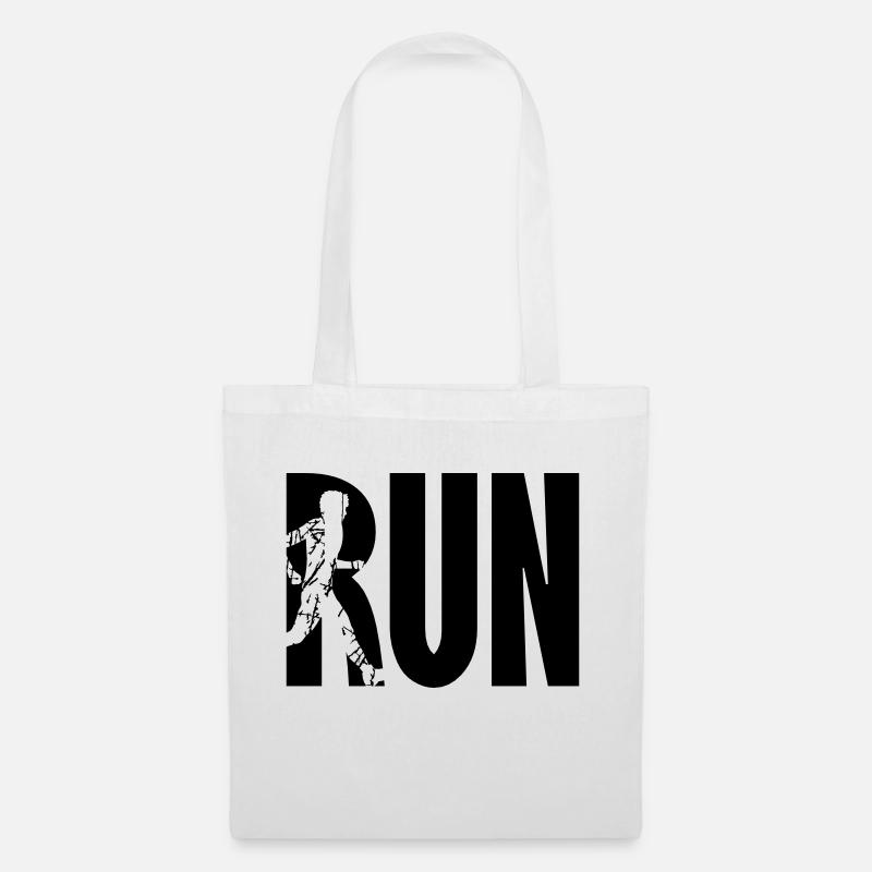 Run Training Logo - Tote Bag - white