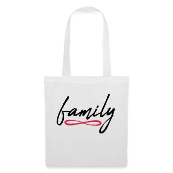 Familie Unendlich Symbol - Stoffbeutel - Weiß - Vorne