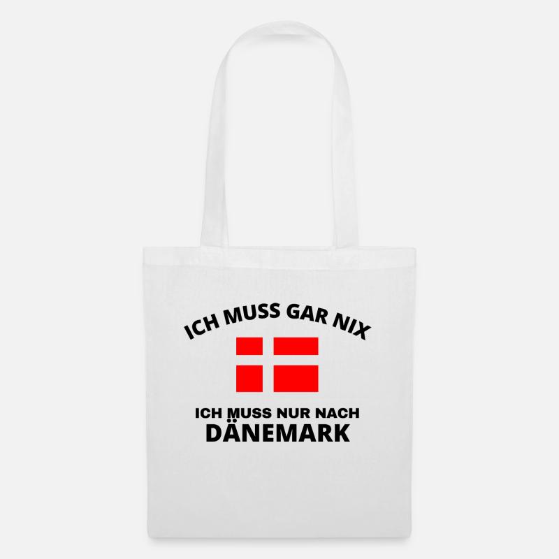 Dänemark - Stoffbeutel - Weiß